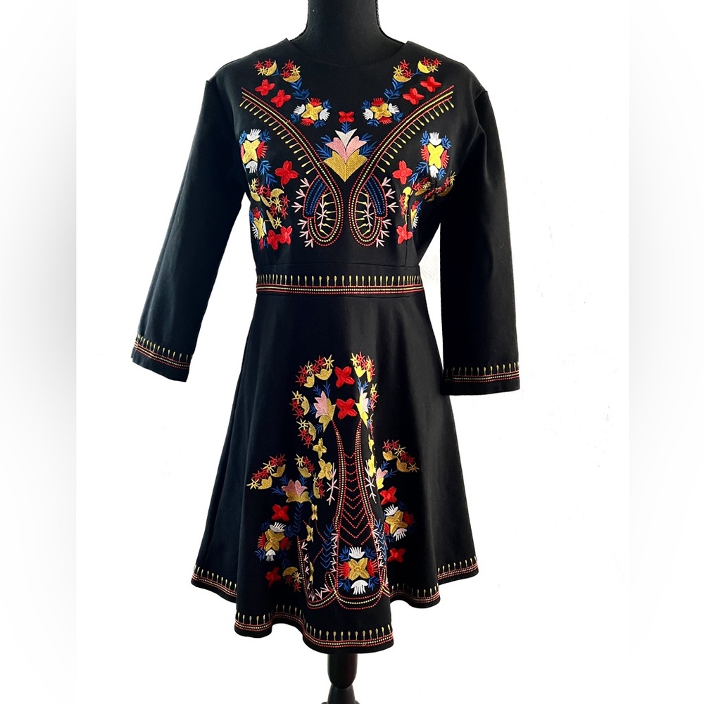 Lai meng five cats embroidered dress XL - Picture 2 of 10